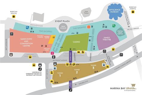 marina bay sands map.